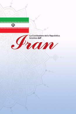 The Constitution of the Islamic Republic of Iran(Italian)