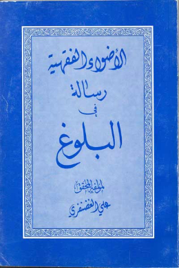 الاضواء الفقهیه (الرساله فی البلوغ) (عربی)